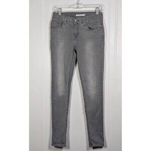 Levis 535 Jeans Womens Size 29 Gray Super Skinny Stretch Denim (28x29) Jeggings
